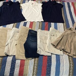 Cherokee, Girl clothes, School uniforms. Bundle 10 pieces